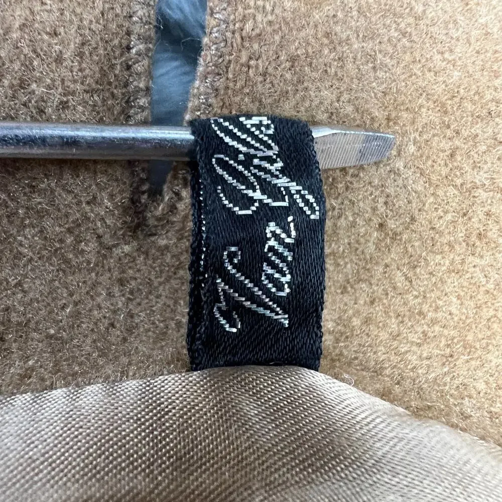Rare Van Gils Mens Cashmere Coat Vintage Camel Tan 3 Button Overcoat Sz 36-38